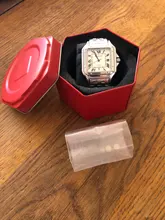 AAASquare-Reloj clásico De cuarzo Vintage para Hombre, cronógrafo De lujo con esfera De acero inoxidable, con caja De regalo