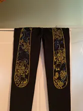 Pantalones vaqueros de estilo Hip Hop para hombre, Jeans de alta calidad, informales, con bordado, estampados auténticos, transpirables, nuevos estantes