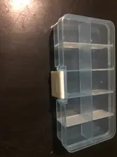 Caja de almacenamiento de joyería transparente ajustable, caja organizadora de plástico portátil con 10 ranuras para joyas, pendientes, pastillas y medicamentos, contenedores de viaje