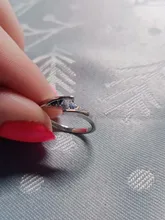 Anillo de piedra de circón redondo y pequeño para mujer, joyería de boda de Color plata Vintage, anillos de compromiso de cristal para mujer