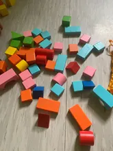 Bloques de construcción de madera crudo para niños, juguetes ensamblados, Sin pintura de rompecabezas, partículas grandes, de 1 a 2 a 3 años, juguetes para niños para chico