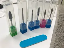 Broca de carburo profesional para uñas, 1 Uds., 3/32 pulgadas, cono grande de carburo, Lima eléctrica de uñas de alta calidad, broca de plata, superventas