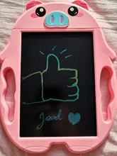 Juguetes Montessori para niños, tableta de dibujo de dibujos animados, tablero de escritura transparente LCD de 9 pulgadas, juguetes educativos para niños