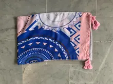Pareo de sarga de algodón de 90x2018 cm para mujer, vestido de Playa Grande, Bikini, traje de baño, Pareo, bufanda envolvente Sarong, novedad de 180