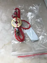 Budista de 6 palabras, moneda antigua, Kabbalah, pulseras de hilo rojo, protección de la suerte, R7RF