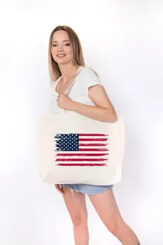 Angemiel Bag Large USA Flag Shopping Beach Tote Bag 
Angemiel Bag Large USA Flag Shopping Beach Tote Bag