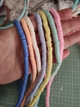 6mm 400 unids/lote resultados de la joyería de DIY granos de arcilla de polímero de espaciador cuentas Boho joyería accesorio de la pulsera