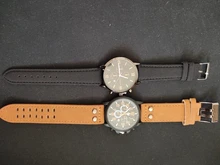 Pulsera de cuarzo para hombre, reloj deportivo masculino en material de acero inoxidable, con correa de cuero, estilo de negocios, a la moda, 2020