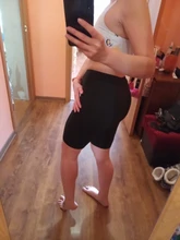 Pantalones cortos finos de cintura alta para mujer, Shorts de motorista informales, ajustados hasta la rodilla, color negro, ropa de calle