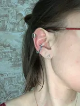 HUANZHI-pendientes de Metal con clip para hueso del oído para mujer, aretes sin Piercing, Color dorado/plateado, joyería de fiesta para niña 2020