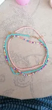 Gargantilla de cuentas Bohemia para mujer, collar con cadena de cuello bohemio, colgante de aleación de estrella y luna de Color caramelo, joyería para niña