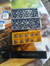 SER SER1010H11 SER1212H11 SER1616H11 SER1212H16 SER1616H16 SER2020K16 SER2525M16 + 10 Uds MMT11ER 16ER AG60 torneado de roscas insertar