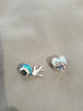 Cuentas personalizadas de Plata de Ley 925 para mujer, de Zirconia cúbica Accesorio con forma de corazón, apto para pulsera Pandora, joyería DIY 2019