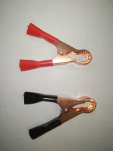 Connector-Plug Battery Alligator-Clips Test-Lead-Clips Crocodile Caravan Power Red Black