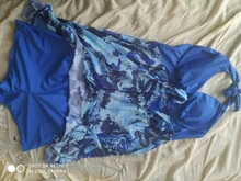 Traje de baño de dos piezas con estampado Irregular para mujer, bañador femenino ajustado e inteligente, brillante, estampado Irregular, con relleno de fertilizante, Tankini Plus, 2019