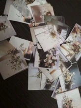 Mohamm-pegatinas en caja de estilo de vida para chica, pegatinas escamas de decoración de flores, libro de paisaje Ins, regalo escolar, 45 Uds.