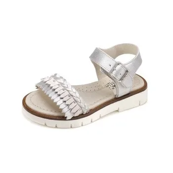 Sandals for girl leather with shovel fringed, Garvalín 
Sandals for girl leather with shovel fringed, Garvalín