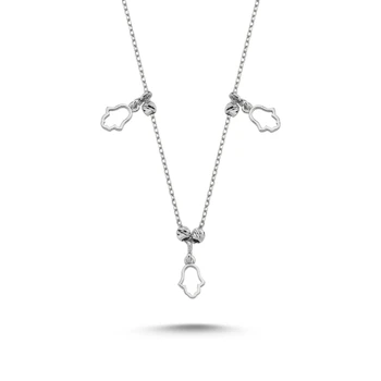 Silver 925 Sterling Fatma Master Hand Decorated Sterling Dangle Necklace
Silver 925 Sterling Fatma Master Hand Decorated Sterling Dangle Necklace