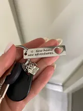 LLavero de felicitación para el hogar, novedad de 2021, regalo de bienvenida para el hogar