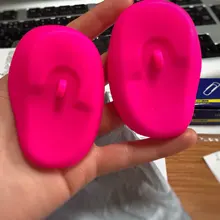 Cubierta de silicona para las orejas, cubierta protectora para el cuidado de las orejas, champú, agua, ducha, Color, viaje, 1 par