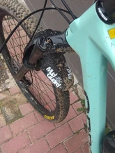 Guardabarros coloridos delantero/trasero para rueda de bicicleta, guardabarros de fibra de carbono, guardabarros para bicicleta de montaña, accesorios para fijar Ciclismo de Carretera