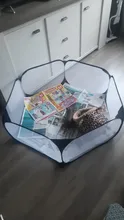 Corralito portátil de moda para mascotas, jaula de animales pequeños para interior/exterior, cerca de juegos para hámster, conejillos de indias