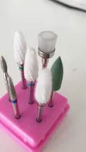 Juego de fresas combinado para manicura, Kit de brocas de taladro de cerámica para uñas herramientas de pulido de Gel de eliminación eléctrica