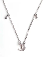 Gargantilla de cristal para mujer, collar con colgante de Luna, estrella, mariposa, cuello, joyería coreana, regalo bohemio