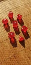 Dice Polyhedron DND IMDG Rpg-Game Transparent-Color Digital Creative 7pcs/Set with Bag