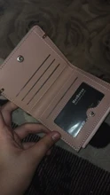 Cartera pequeña para mujer, monedero pequeño, billetera pequeña con broche para tarjeta de mujer