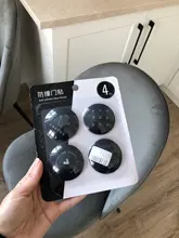 4 Uds tapones de puerta manejar a prueba de golpes a prueba Almohadillas Adhesivas pomo de la puerta cerradura Protector parachoques tapones de la pared de la nave de la gota de silicona