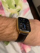 Correa para Apple watch 6, banda de 44mm, 40mm, hebilla de mariposa, Iwatch, 42mm, 38mm, pulsera de cuero para series 5 4 3 2 SE