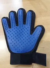 Caliente aseo para mascotas, perros y gatos cepillo guante para pelo Deshedding cepillo del peine gatito cachorro masaje cepillo de lavado guante para perro gato