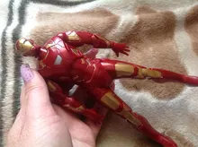 Muñeco de acción giratorio de PVC de 18cm, modelo regalo coleccionable de superhéroes, Marvel, Spiderman, Iron Man, escala 1/12