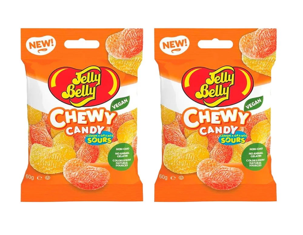 Мармелад Jelly Belly Chewy Candy кислый апельсин лимон (2 шт. по 60 гр.) | Продукты