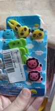 CuteZCute-tenedor de comida Bento para niños, 10 piezas, jirafa, perro, gato, oso, mono (el Color puede cambiar), tenedor de fruta