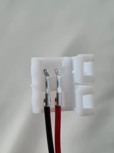 10 unids/lote 8mm 10mm conectar empalme 2-de potencia de adaptador de conector para 3528/5050/5630 tira de Led de alambre con PCB