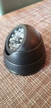 Cámara ficticia falsa impermeable para exteriores, cámara de vigilancia de seguridad interior CCTV con LED rojo intermitente, 1 unidad