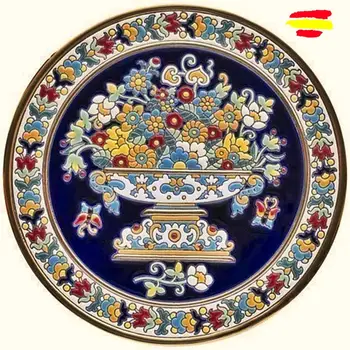 Dish Ceramics 29 cm/11,4 inch diameter-Spainish-glazed Ceramics made up handmade-made in españa-oro 24 k-ARTECER
Dish Ceramics 29 cm/11,4 inch diameter-Spainish-glazed Ceramics made up handmade-made in españa-oro 24 k-ARTECER