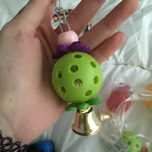 3 uds juguete para loro colorido hueco de bola juguete pájaro periquito loro cacatúa juguete jaula divertido juguetes mascotas pájaro suministros