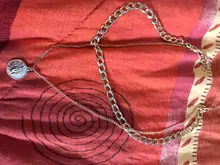 Collar Vintage multicapa con forma de moneda para mujer, Gargantilla, Color dorado y plateado, retrato de moda, cadena gruesa, joyería