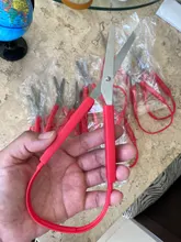 Tijeras de bucle para niños, adolescentes y adultos, Mini tijera de agarre fácil, diseño adaptable, corte para manos pequeñas, 8 pulgadas