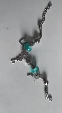 Pulsera con forma de llave de corona antigua para mujer, Original, abalorio de 6 colores, cuentas de cristal, pulsera y brazalete, regalos de joyería DIY