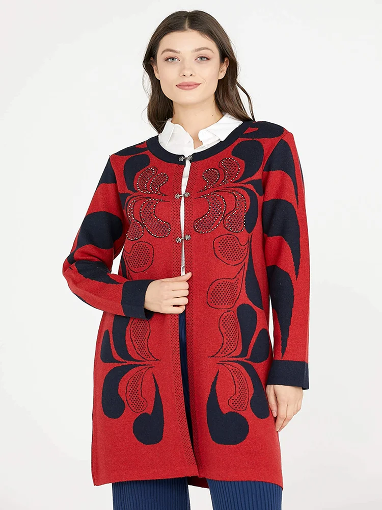 Drop Pattern Woolen Fabric Red Color Women Winter Knitwear Jackets 2022 New Fashion Elegant Style Long Parka Outwear For Ladies
Drop Pattern Woolen Fabric Red Color Women Winter Knitwear Jackets 2022 New Fashion Elegant Style Long Parka Outwear For Ladies