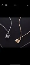 Collar de cerradura Chapado en Metal para mujer, colgante lujoso de cadena para clavícula, joyería europea y americana, nueva, gran oferta