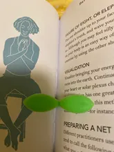 Marcapáginas de hierba de silicona, marcadores de hierba pequeños, Bloc de notas, notas, papelería, regalo de novedad, suministros escolares, 1 ud.