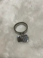 Anillo chapado en oro rosa para niña y mujer, sortijas de acero inoxidable con abalorio, joyería de corazón dulce para mujer, regalo de varias tallas