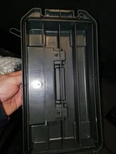 Caja de plástico para munición caja de almacenamiento estilo militar, ligera, de alta resistencia, accesorio para munición, caja de almacenamiento táctica, caja de balas