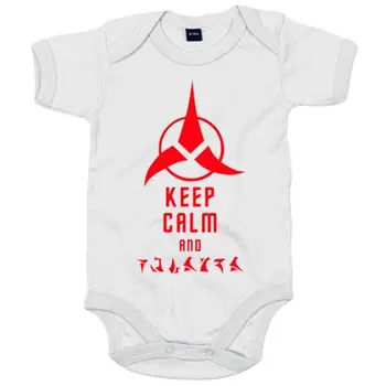 Baby bodysuit Star Trek Keep Calm and Klingon
Baby bodysuit Star Trek Keep Calm and Klingon