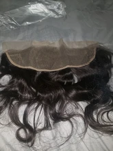 Extensiones de pelo brasileñas con malla con división, accesorio capilar ondulado de 13x4 y 4x4 con encaje Frontal, color negro azabache y cierre de malla con división